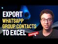 How to Export WhatsApp Group Contacts to Excel？