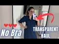 4K TRANSPARENT Try-On Haul 2024 | Transparent Dress Challenge | See-Through Fashion