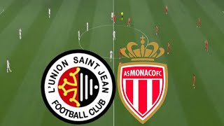 L'Union Saint-Jean 1-4 AS Monaco Résumé du match | COUPE DE FRANCE 2024/25