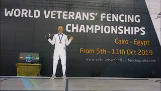 WORLD VETERANS FENCING CHAMPIONSHIP 2019 MEN'S EPEE 50-59 / Cairo Egypt