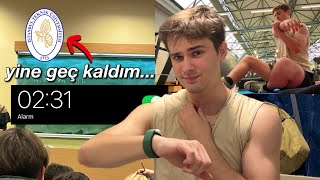 ÜNİVERSİTE VLOG: gym, günlük rutin ve derslere yetişmek (imkansız)