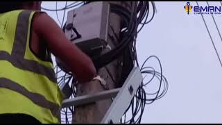 Optical fiber Installation || FTTH Project || ADSS Fiber cabling || Eman Communication