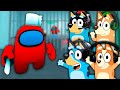 Bluey & Bingo Escape AMONG US BARRY'S PRISON RUN!