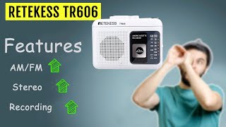 Retekess TR606 Portable Radio FM AM Radio Cassette Playback Review