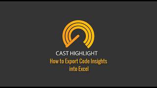 CAST Highlight How to Export Code Insights into Excel