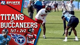 The Titans DBs Battled The Buccaneers WRs in 1v1s + 2v2s