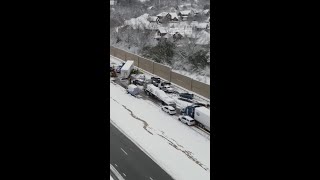 Snowy Crashes Shut Down Louisville Highway