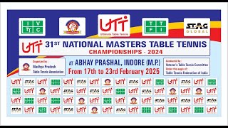 MS 40+ RD/64 | R Rajesh (TN) v/s R Vijaivakish (TN) | UTT 31st National Masters Table Tennis...