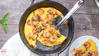 Butter Garlic Prawns Omelette | The Best Prawn Omelette