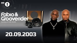 Grooverider, Dillinja \u0026 Lemon D @ BBC Radio 1 (20-09-2003)