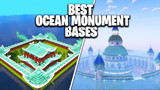 INCREDIBLE Ocean Monument MEGA BASES! (Ocean Monument Transformations)