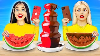 Expensive CHOCOLATE VS Cheap REAL Food Rich Sweets vs Broke Sweets Challenge by RATATA BOOM