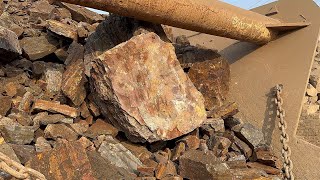 BiG ROCK CRUSHER MACHINE / FULL POWERFUL PROCESS #trending #stonecrusher #rockcrusher #viralvideo