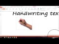 handwriting text effect in powerpoint