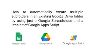 Create Subfolders in Google Drive Using Google Sheets & Apps Script