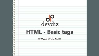 HTML Basic tags Chapter 2