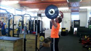 Tom Hibbert- 110kg x 2 Strict/Military Press (u90kg)