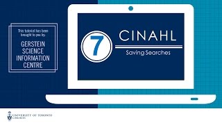 CINAHL 7 - Saving Searches