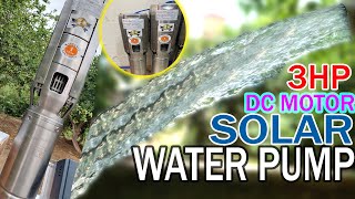 3Hp Dc Solar Water Pump 2200 Watt Ac Dc Solar Submersible Pump For 3 Inch Outlet Delivery