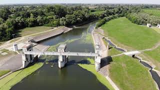 Magyarország/Hungary, Békés megye/county, béksszentandrási duzzasztómű/dam, 4K video 4