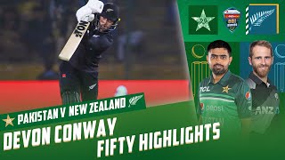 Devon Conway Fifty Highlights | Pakistan vs New Zealand | 3rd ODI 2023 | PCB | MZ2T