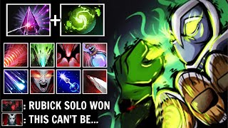 MOST INSANE Mid Rubick Seer Stone + Refresh 2x Requiem Wave 1v5 Solo Won Late Game Best Hero Dota 2