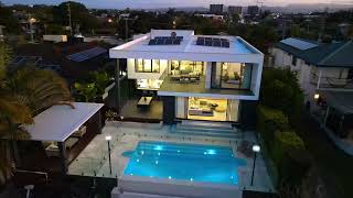 Gold Coast Mansion Waterfront Broadbeach Waters, Gold Coast Australia. 4K Real Estate Video