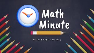 Math Minute - Subitizing
