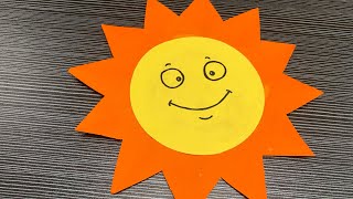 Sun Paper Craft | Summer Crafts | Pleasant Babies