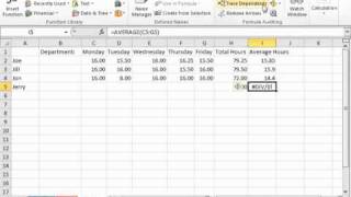 Excel 2010 Tutorial Tracing Errors Microsoft Training Lesson 17.3