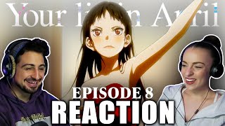 SHE WAS AMAZING! Musician reacts to Your Lie in April! Episode 8 REACTION!