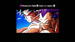 Two Monsters Fight Goku vs vegeta 💀💥🤯#goku #dragonballsuper #fananimation #edit #vegeta#anime#shots