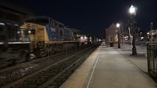 1 Ex CSX Dash 9 And 2 Ex UP Dash 8s Trail On BNSF H-GALBRC At LaGrange Road On January 8, 2025