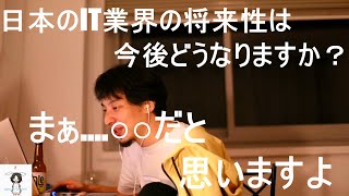 【ひろゆき】日本のIT業界に将来性はありますか？