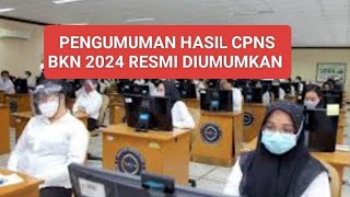 Pengumuman Hasil Akhir Seleksi CPNS BKN 2024