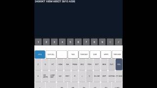FFKeyboard Demo #1- Transcribing a typical ATIS