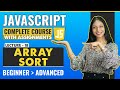 18. Array Sort | Javascript tutorial for beginners | Javascript full course