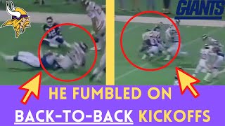 The WORST Kickoff Return Game in NFL HISTORY | Vikings @ Giants (1989)