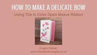 How To Make A Delicate Bow