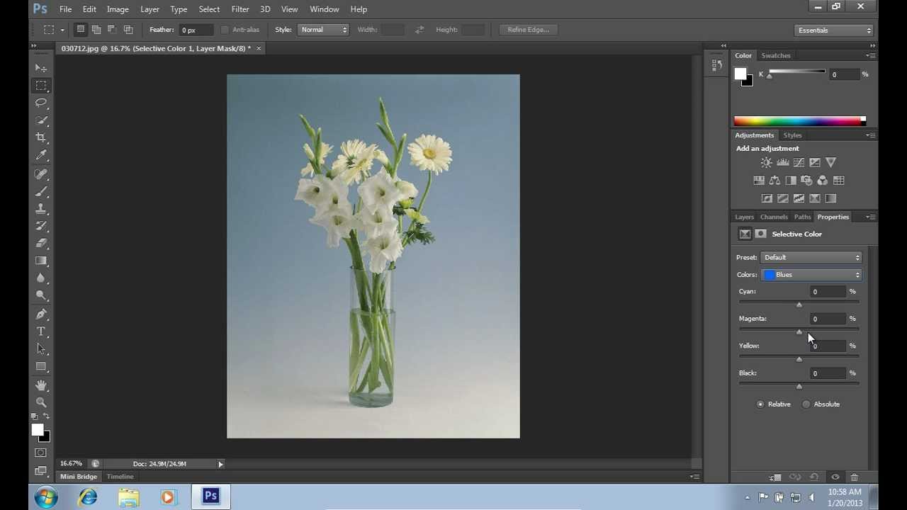 How To Use Selective Color In Photoshop CS6 - YouTube