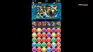 パズドラ 碧の海賊龍 地獄級 白光炎隼神・ホルスPTで挑戦 ☆ 『サブは非ガチャ限』