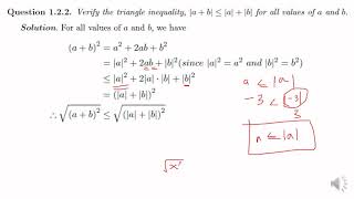 Real Analysis: Lecture 3 - Functions, absolute value function and its properties