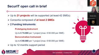 2023.01.12 - SecurIT 2nd open call webinar - 1