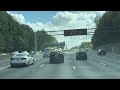 driving thru atlanta on interstate 75 south