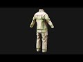 LAFD Firefighter Uniform 3D Model (Jacket + Shirt) - GTA V & FiveM Ready PBR Textures
