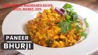 ♨️Quick Paneer Bhurji Recipe in 5 Mins | Beginners \u0026 Bachelors Recipe | Scrambled Paneer Recipe 2021