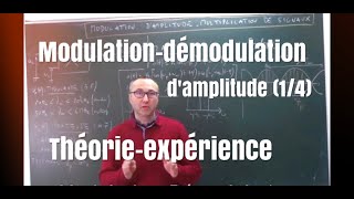 Modulation-Démodulation d'amplitude- théorie/pratique (1/4)