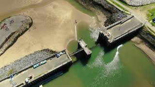 Drone over Burry Port, Carmarthenshire