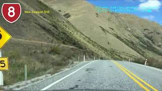 【車載動画/海外】ニュージーランド南島ドライブ Mt.Cook～Qweenstown【6倍速】