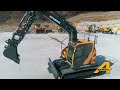 hx145a lcr crawler excavator first moves